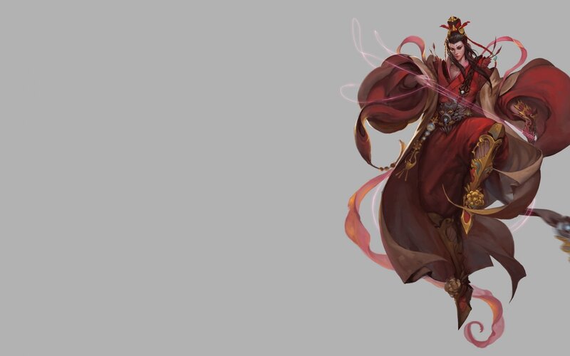 Character in Red Robes