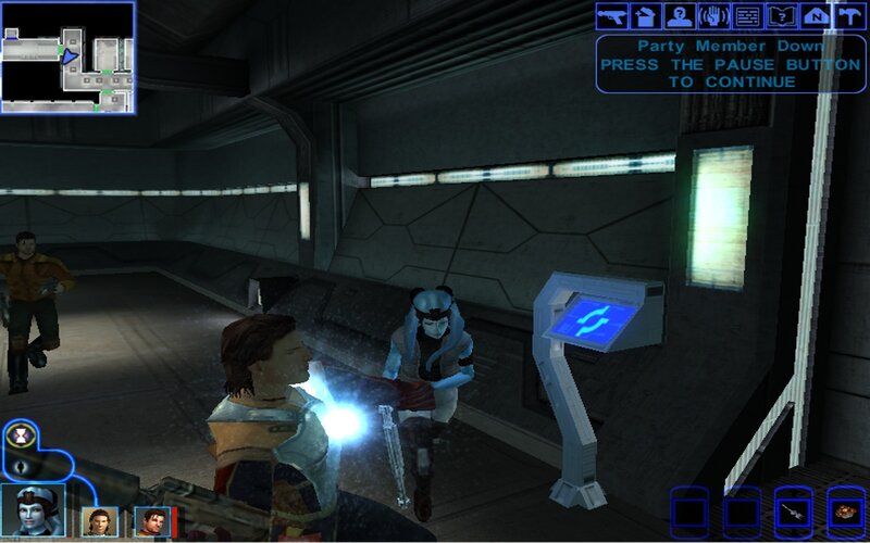 Character in Sci-fi Corridor — Gray