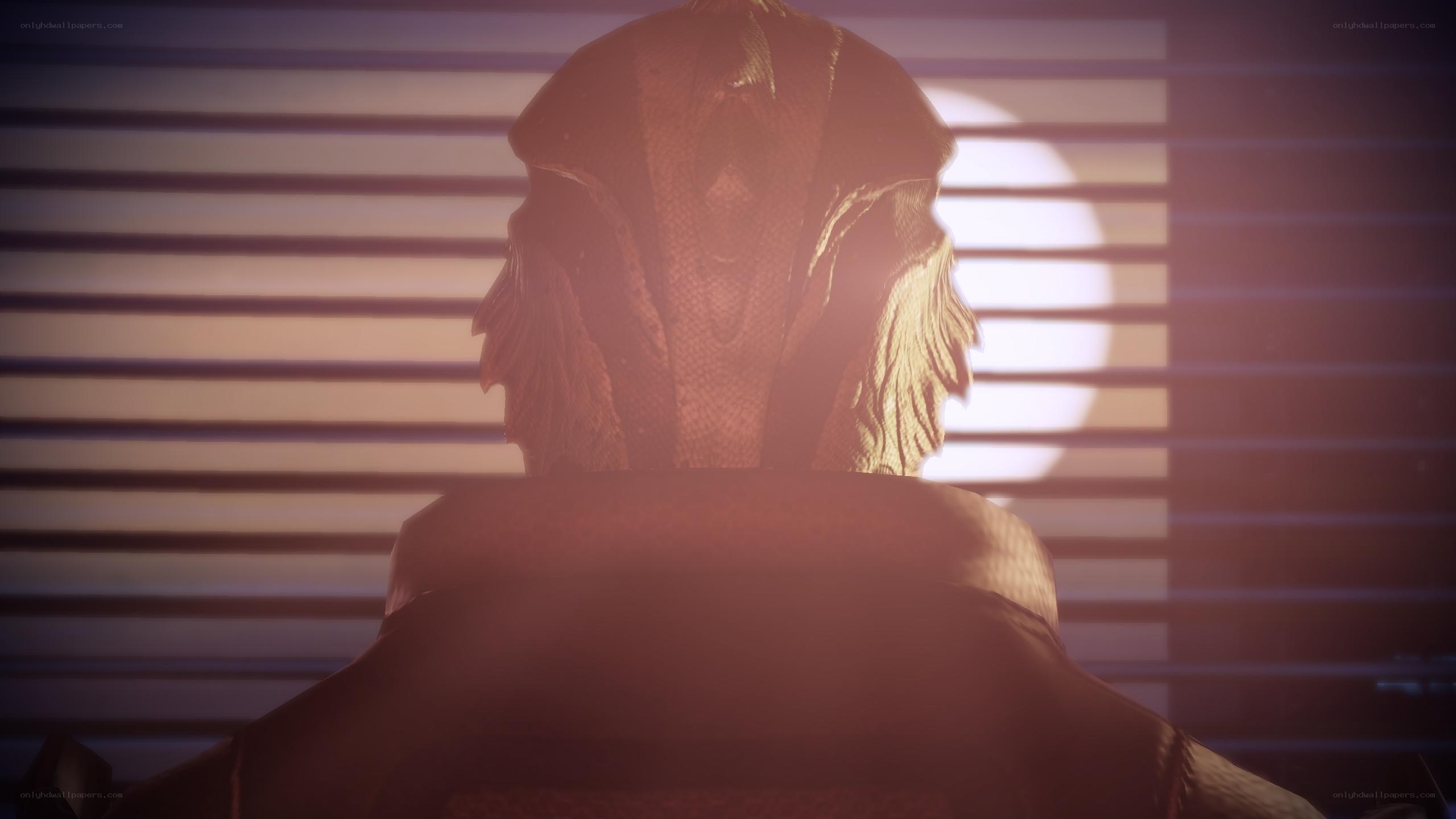 character in silhouette at window