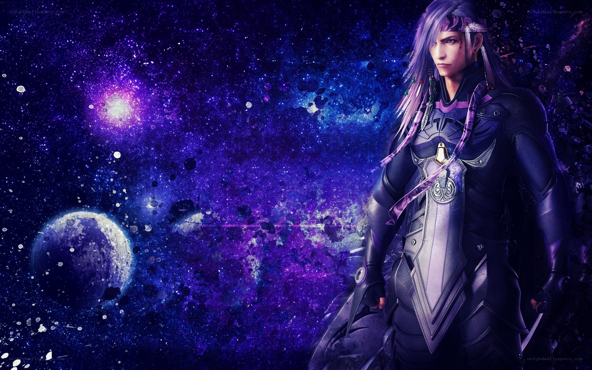 Character in space armor