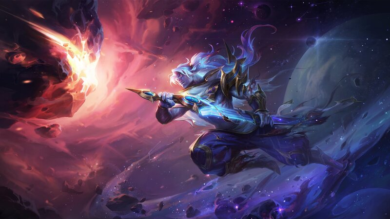 Character in Space — Purple, Dramatic