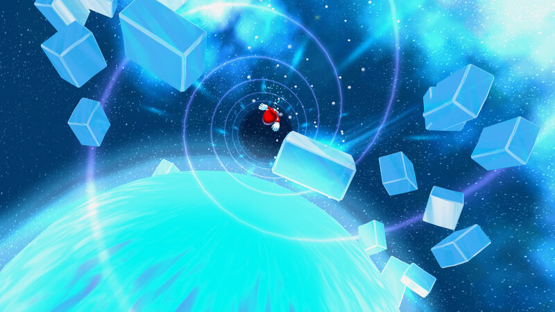 Character in Space Tunnel