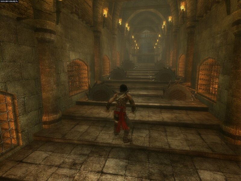 character in stone corridor