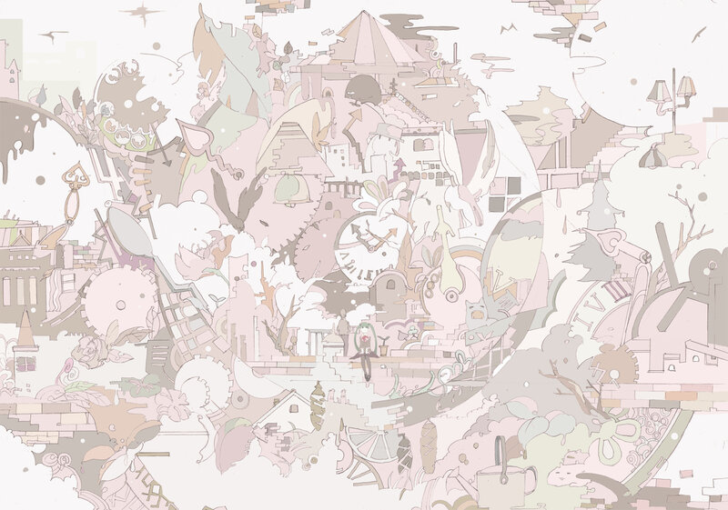 Character in Surreal Landscape