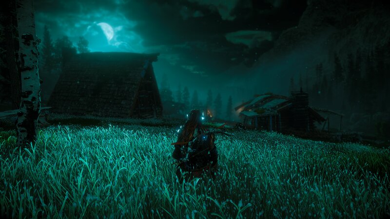 Character in Tall Grass — Teal