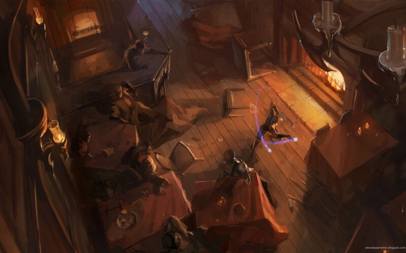 Character in Tavern — Brown, Dramatic
