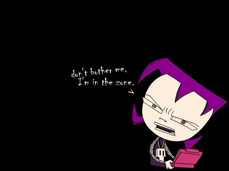 character in the zone