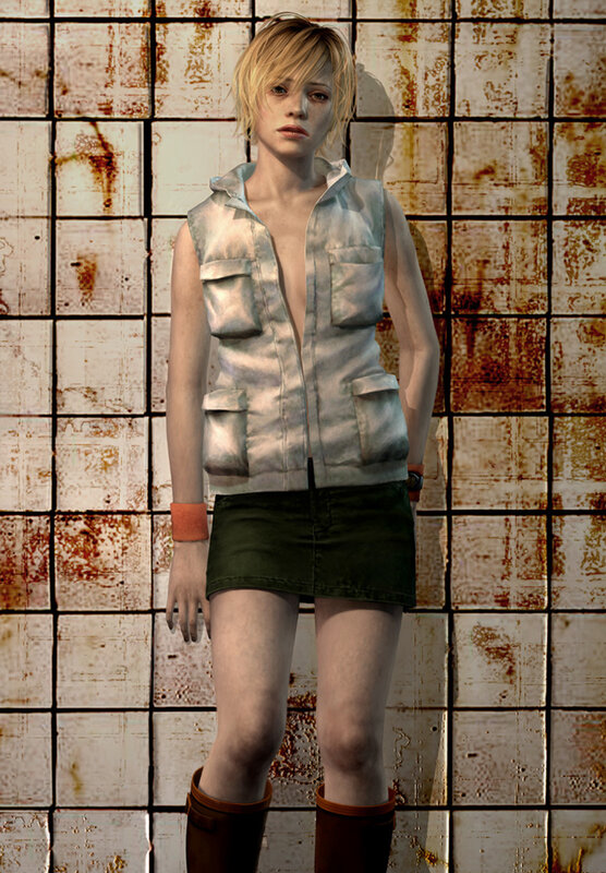 character in vest and skirt