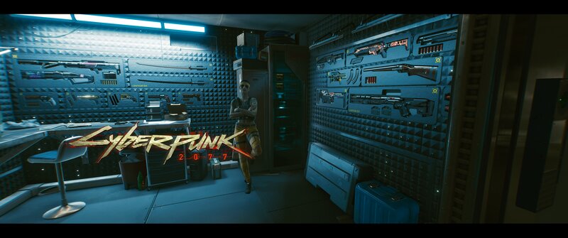 Character in Weapon Room