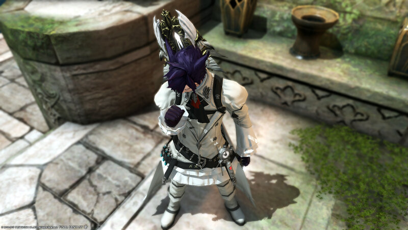 Character in White Armor — Dramatic, Afternoon