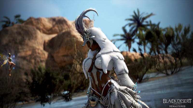 Character in White Armor — Serene