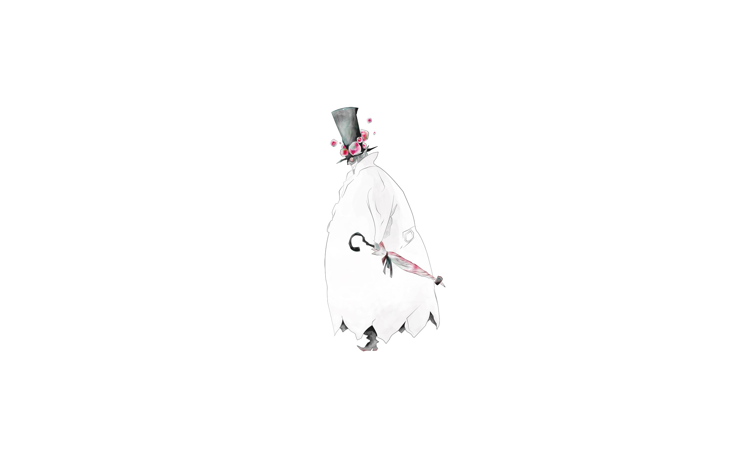 character in white coat and top hat