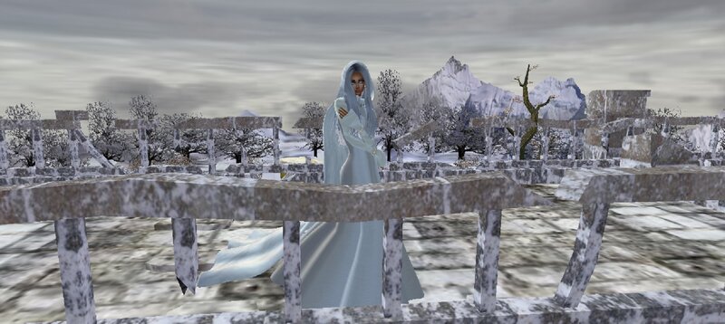 Character in White Robe — Dreary