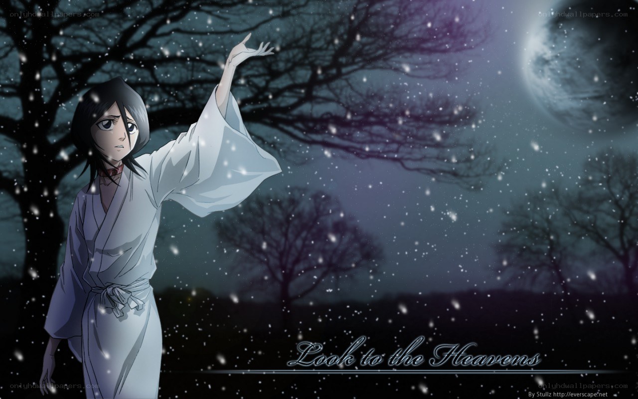character in white robe under moonlight