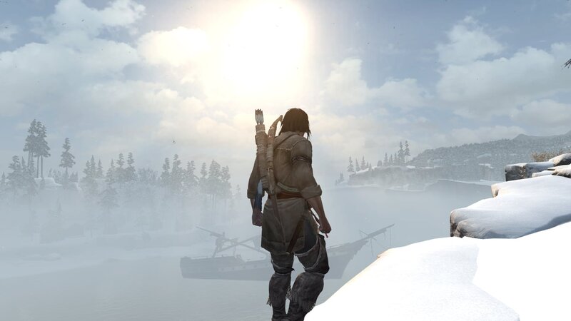 Character in Winter Landscape