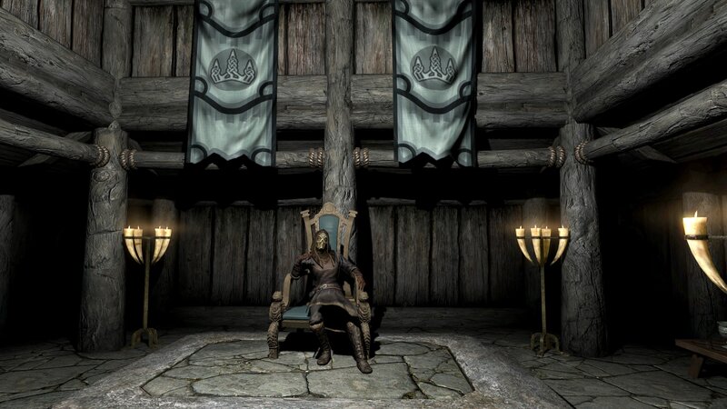 Character in Wooden Throne
