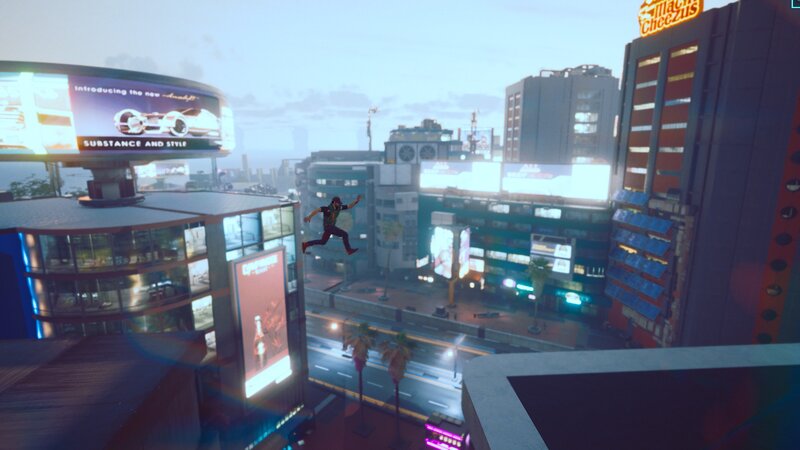 Character Jumping Between Buildings