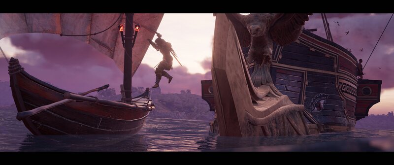 Character Jumping Between Ships