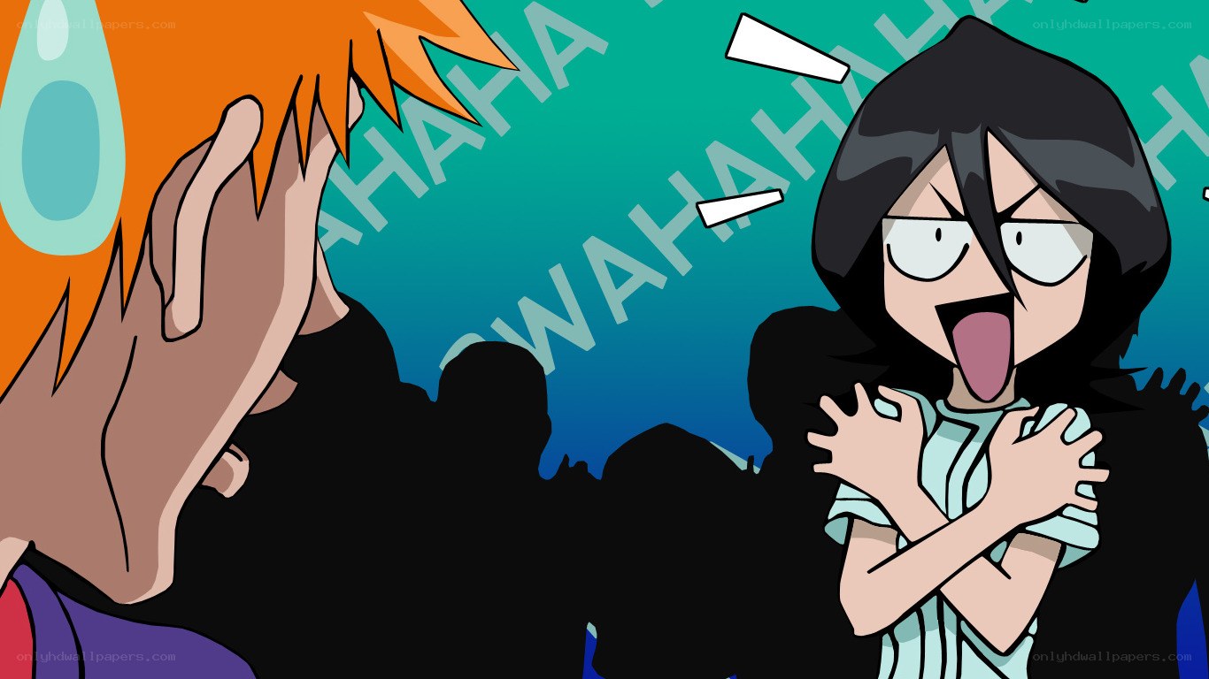 character laughing at another