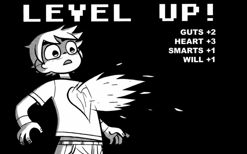 Character level up screen