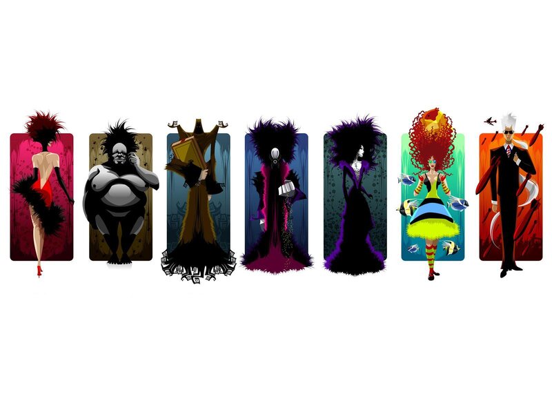 Character lineup from a fantasy series