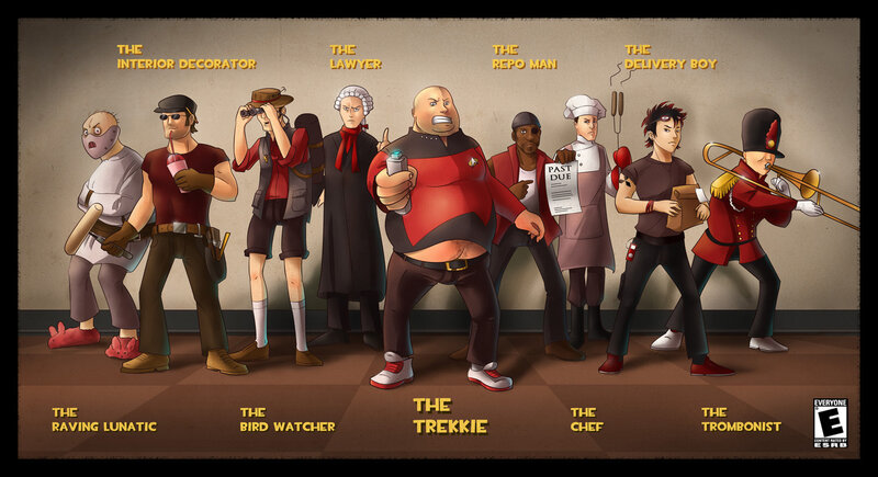 Character lineup from a game