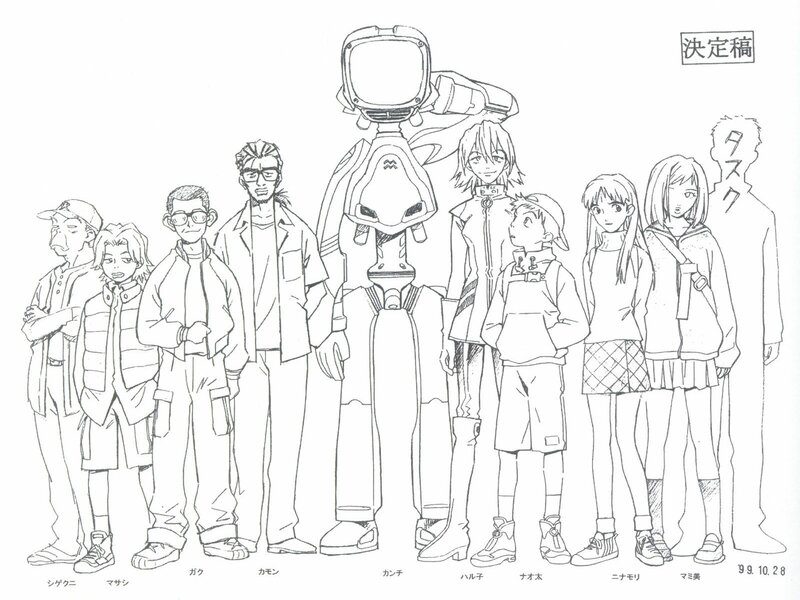 Character lineup from anime