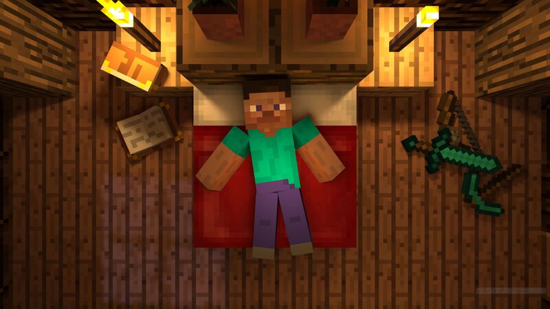 Character Lying in Bed