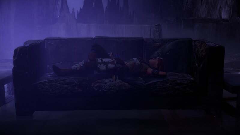 Character Lying on Couch