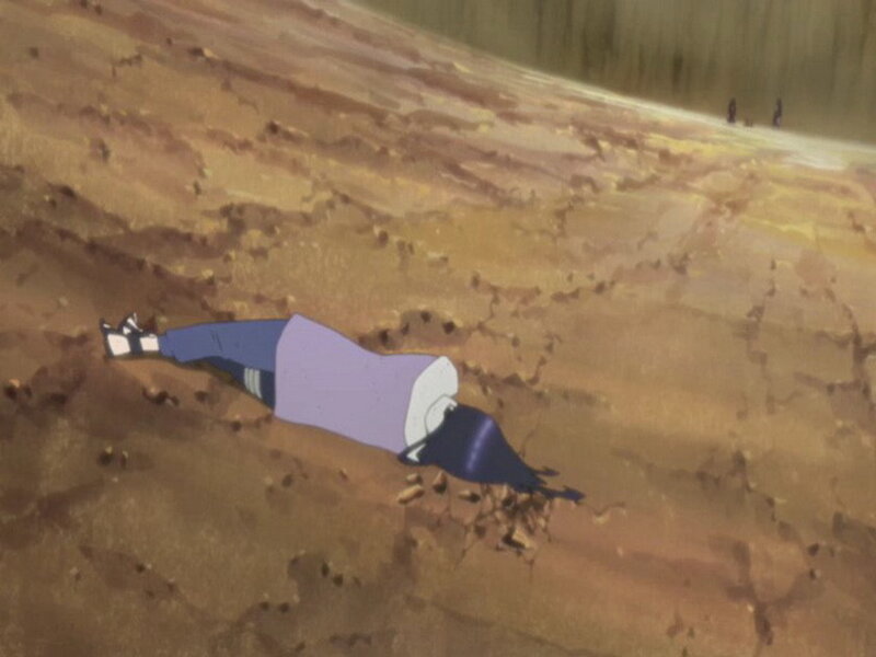 Character lying on ground