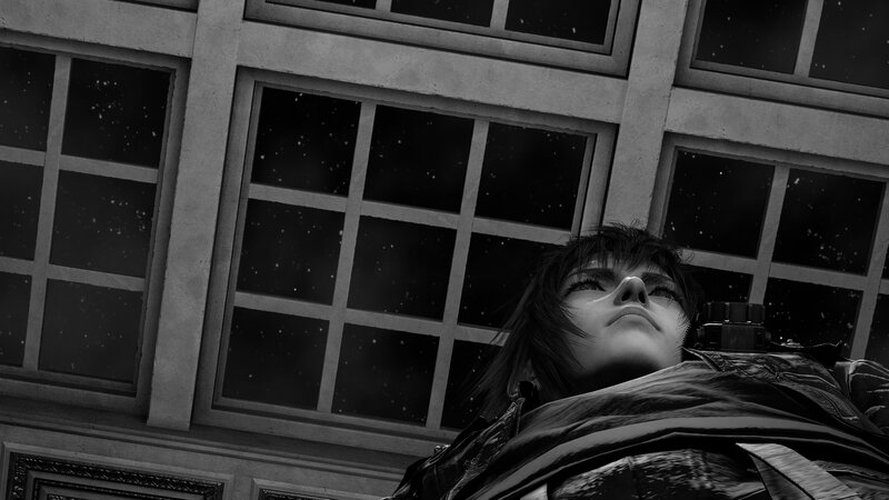 Character Lying on Ground — Black