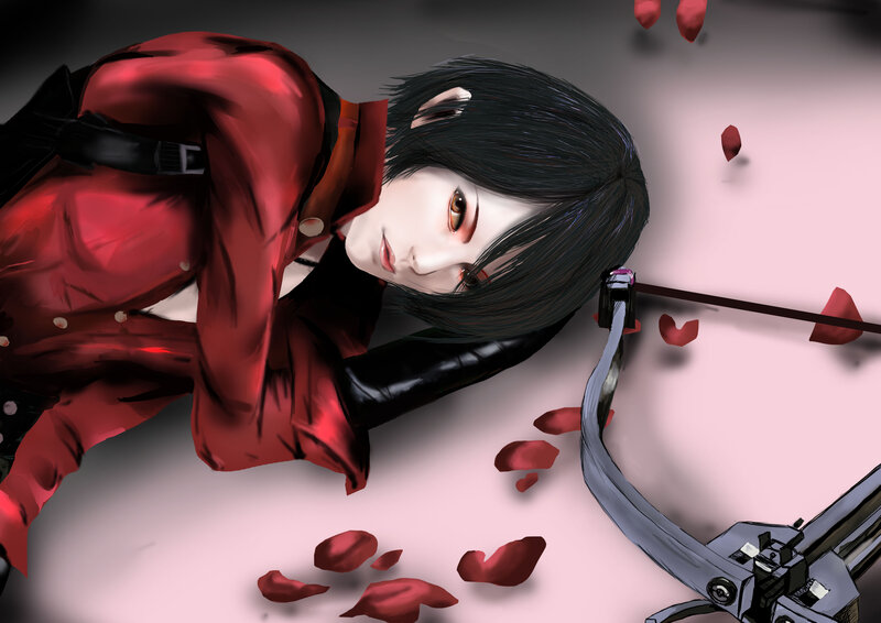 Character Lying on Ground — Red