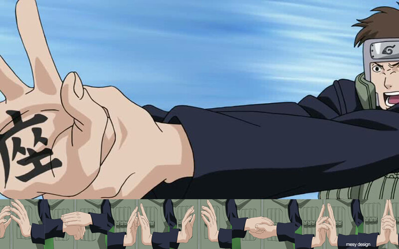 Character Making Hand Sign