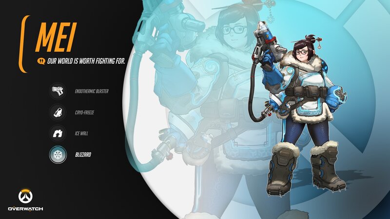 Character Mei in Winter Gear