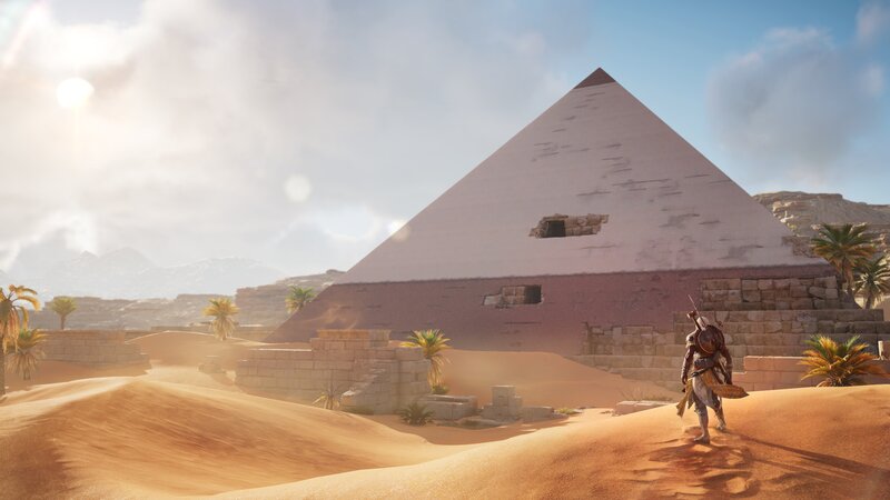 Character Near Pyramid