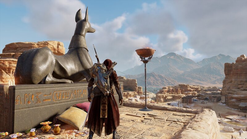 Character Near Statue