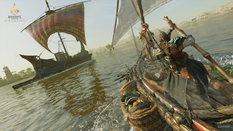 Character on a Boat — Brown