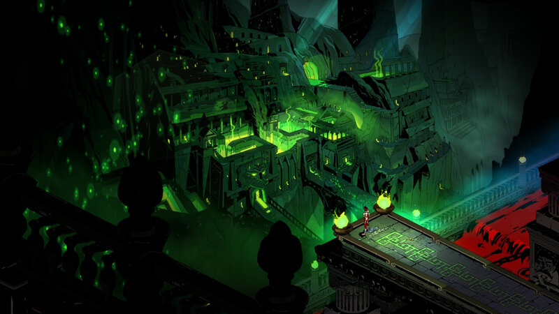 Character on a Bridge — Green, Dramatic, Mysterious