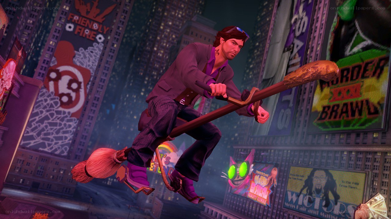 character on a broomstick