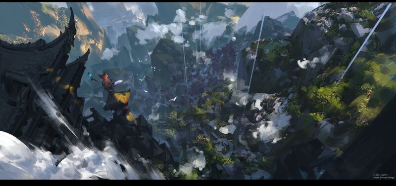Character on a Cliff Edge — Green