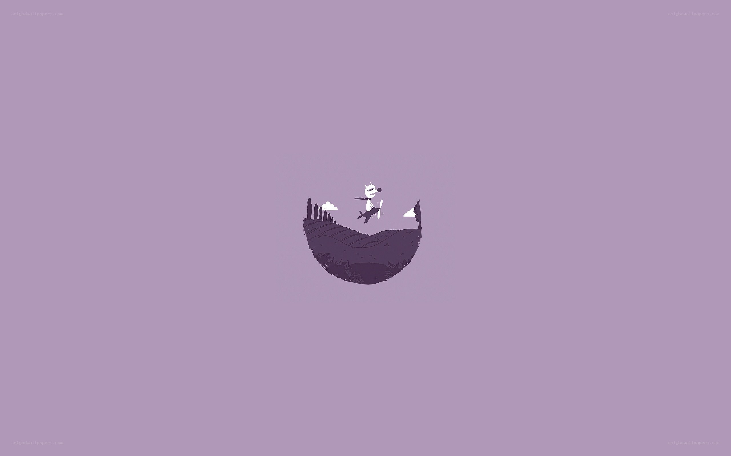 character on a floating island