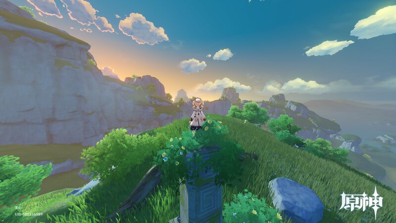 Character on a Grassy Hill