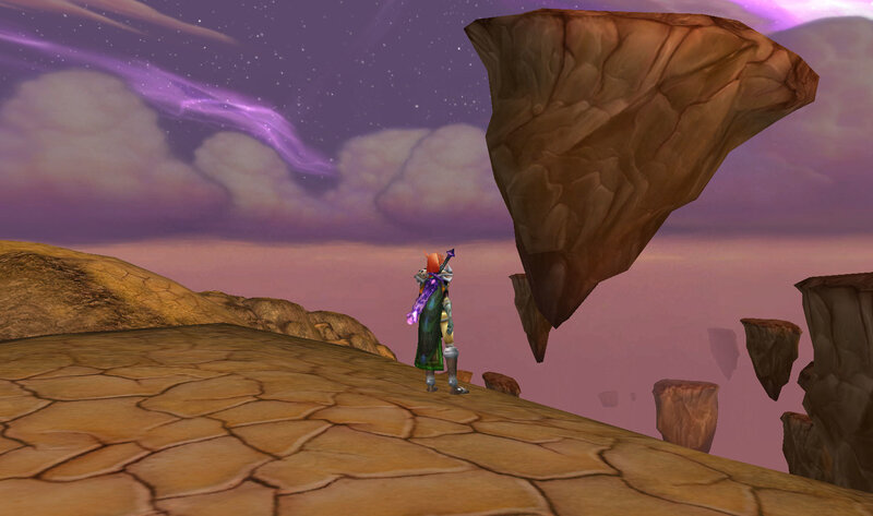 character on floating island