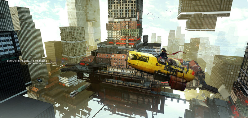 Character on Flying Taxi