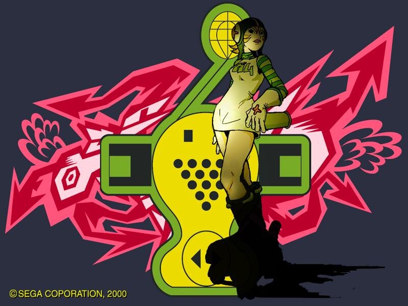 Character on game controller art