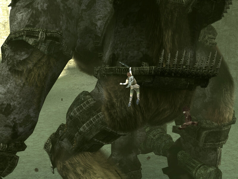 Character on giant creature