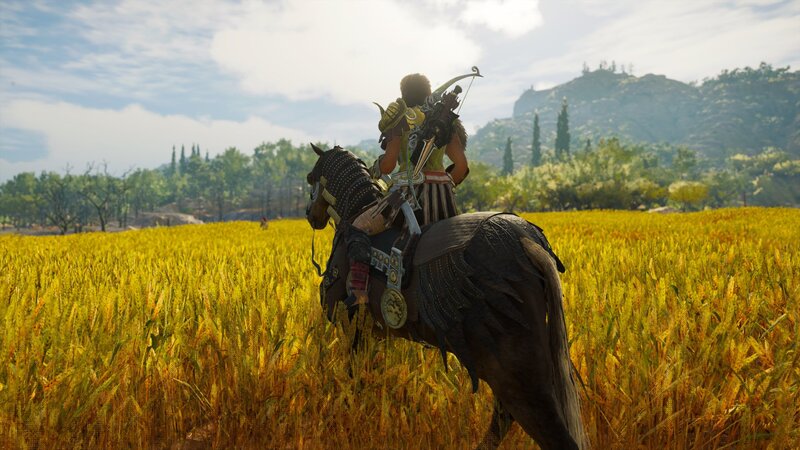 Character on Horseback — Yellow