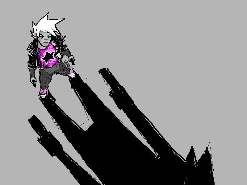 Character on Large Hand