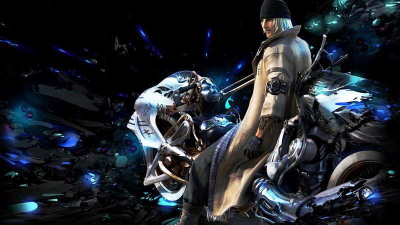 Character on Motorcycle — Black