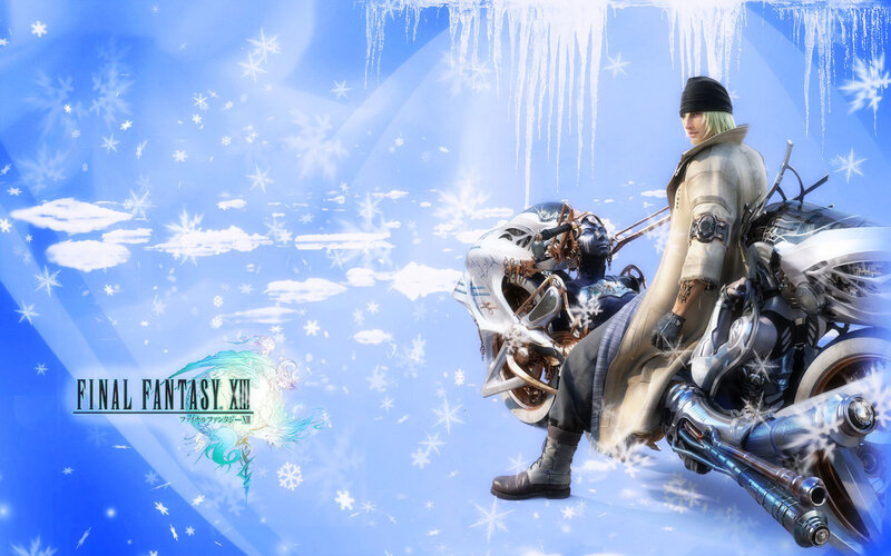 Character on Motorcycle — Blue, Cold